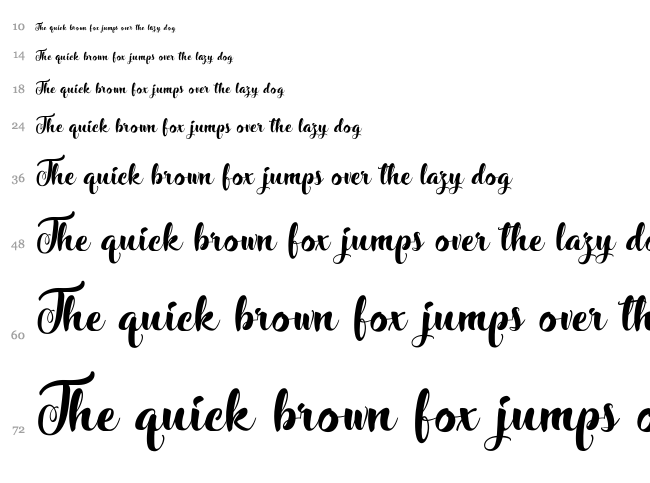 Stardust Adventure font waterfall